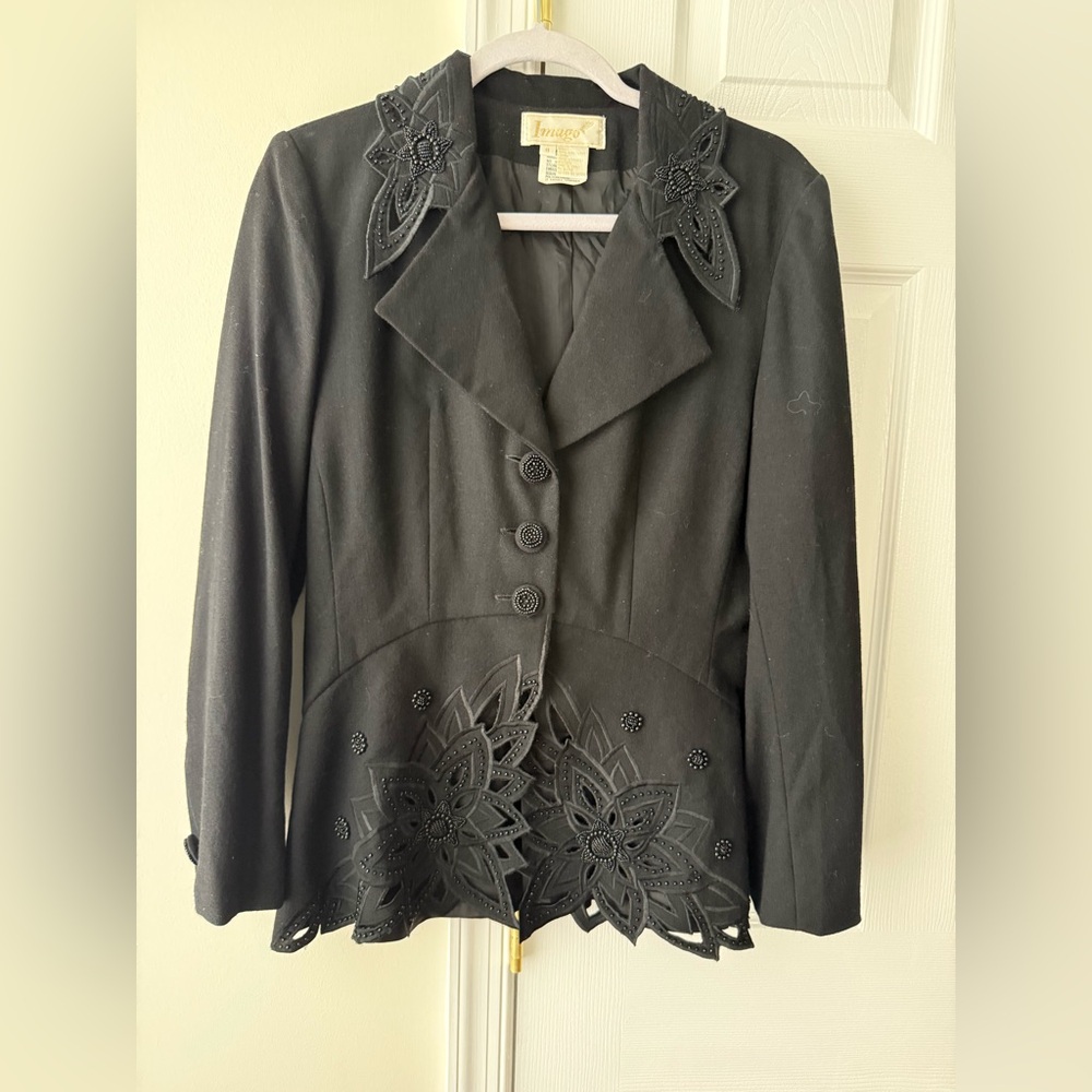 Imago embroidered and beaded jacket.